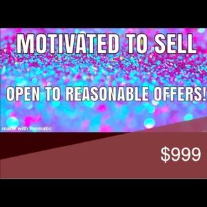 All reasonable offers accepted!